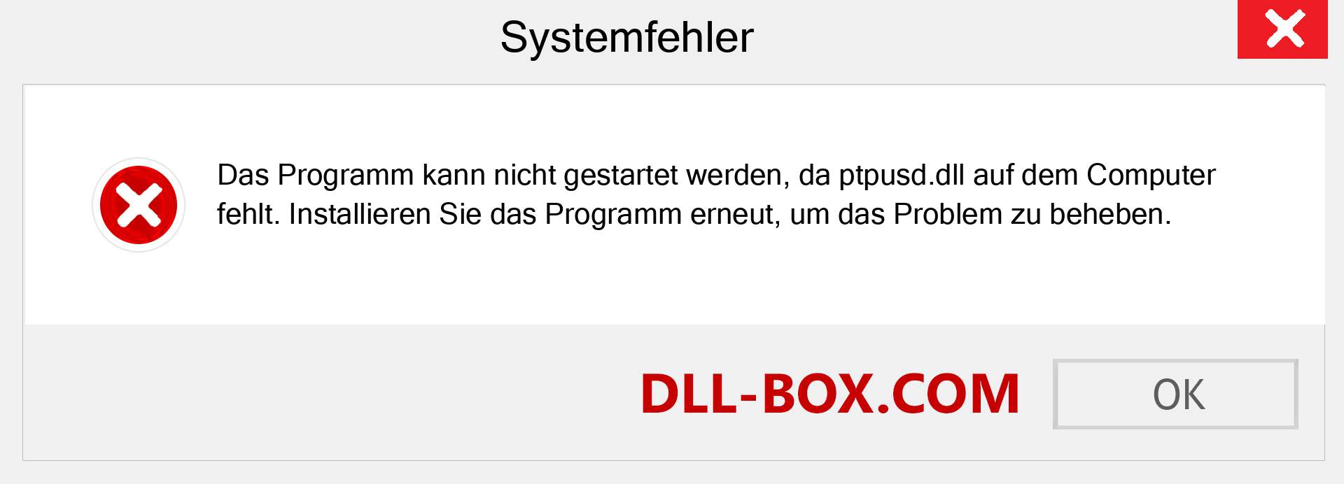 ptpusd.dll-Datei fehlt?. Download für Windows 7, 8, 10 - Fix ptpusd dll Missing Error unter Windows, Fotos, Bildern